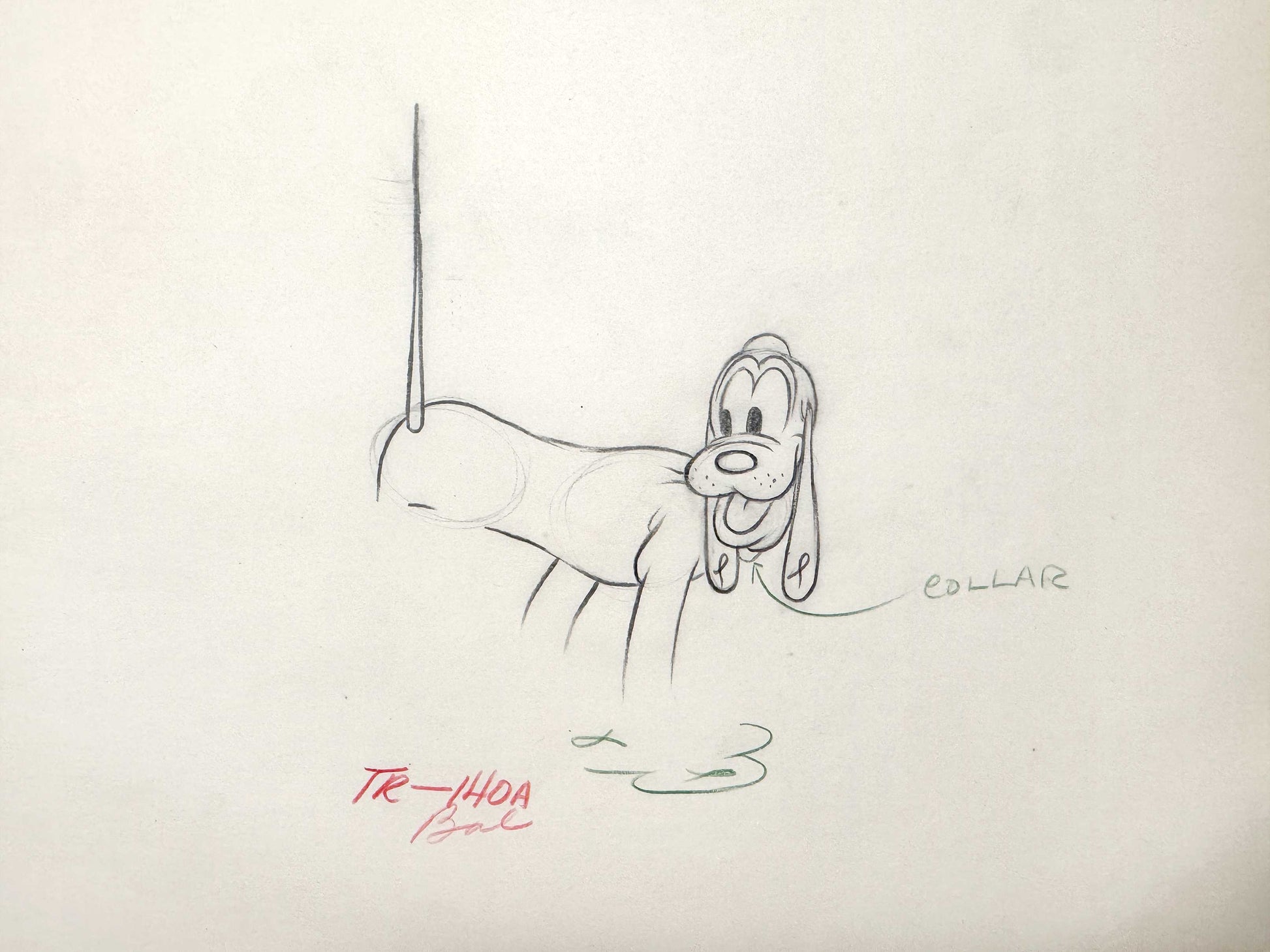 Society Dog Show : Mickey Mouse and Pluto Pair of Animation Drawings (Walt Disney, 1939). For sale on FLIP Gallery