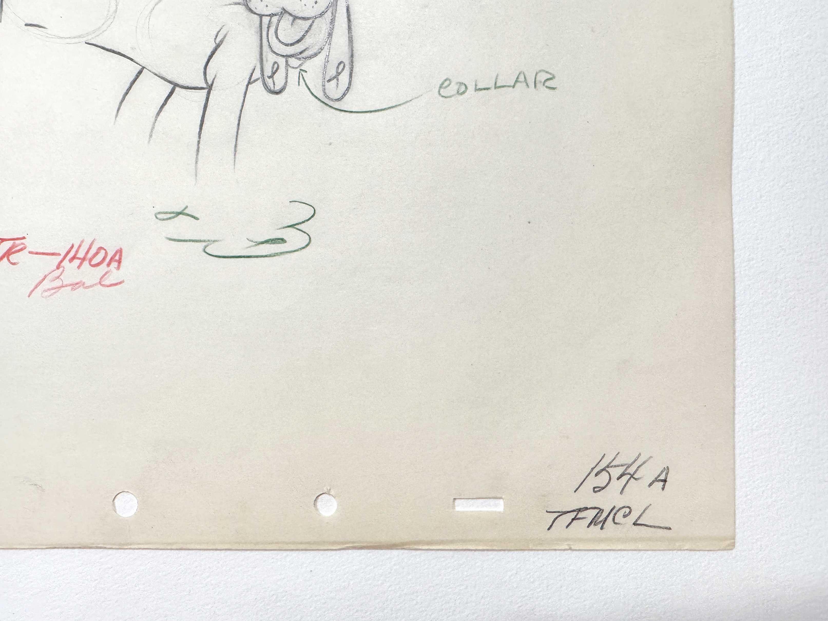 MICKEY MOUSE and PLUTO : Original Animation Pair of Production