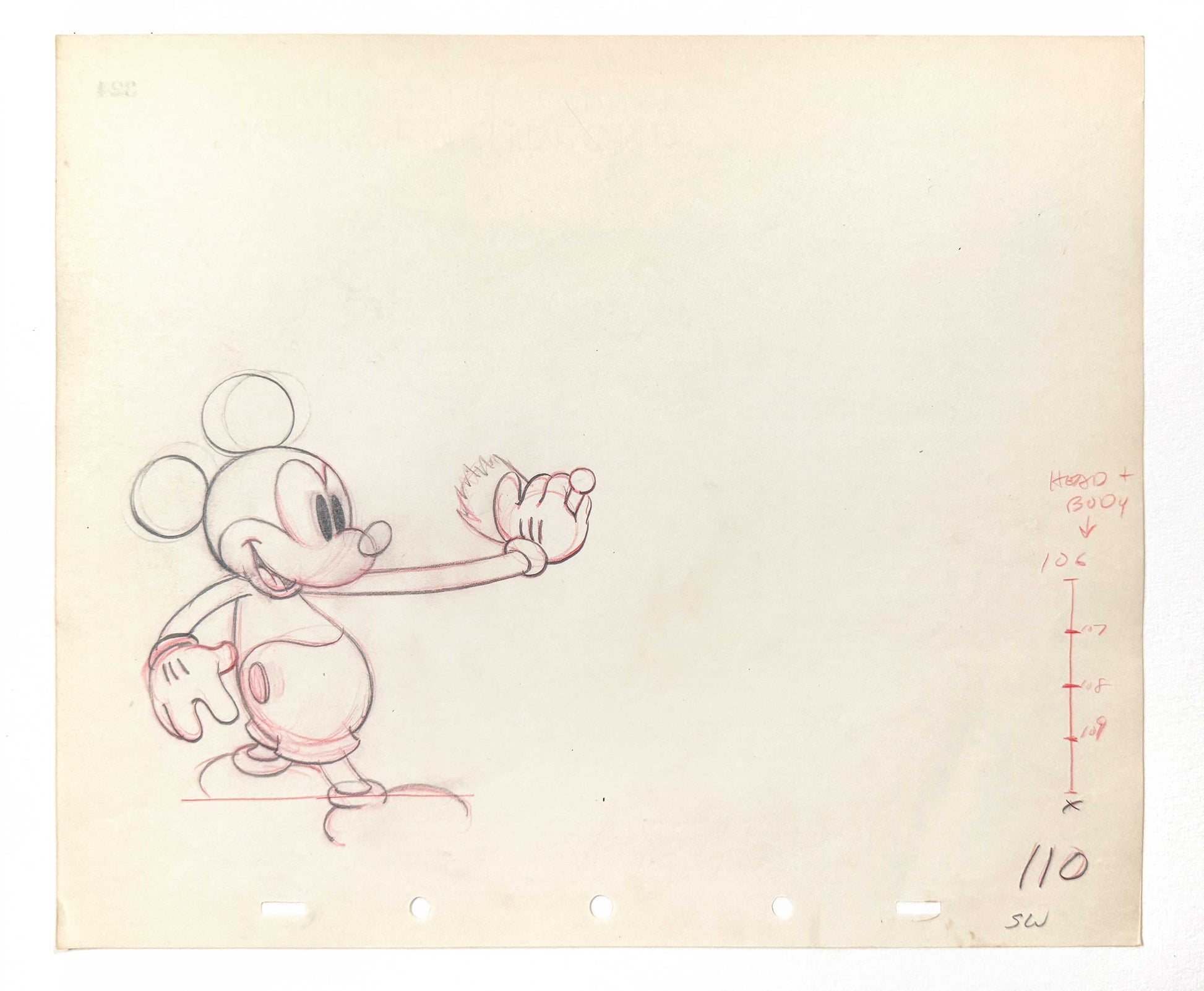 Society Dog Show - Mickey Mouse and Pluto Pair of Animation Drawings (Walt Disney, 1939). For sale on FLIP Gallery