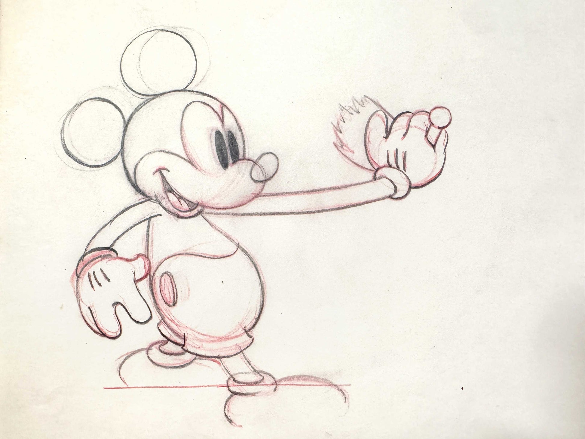 Society Dog Show - Mickey Mouse and Pluto Pair of Animation Drawings (Walt Disney, 1939). For sale on FLIP Gallery