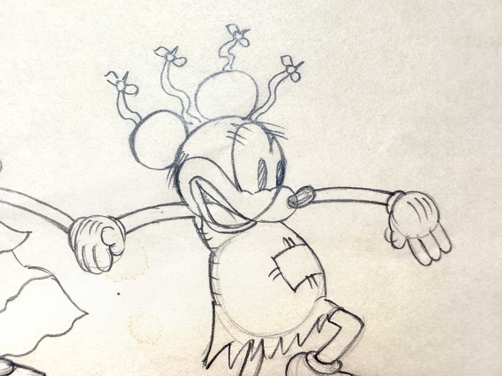 Mickey's Mellerdrammer : Mickey Mouse and Minnie Mouse Original Animation Production Drawing (Walt Disney, 1933). For sale on FLIP Gallery