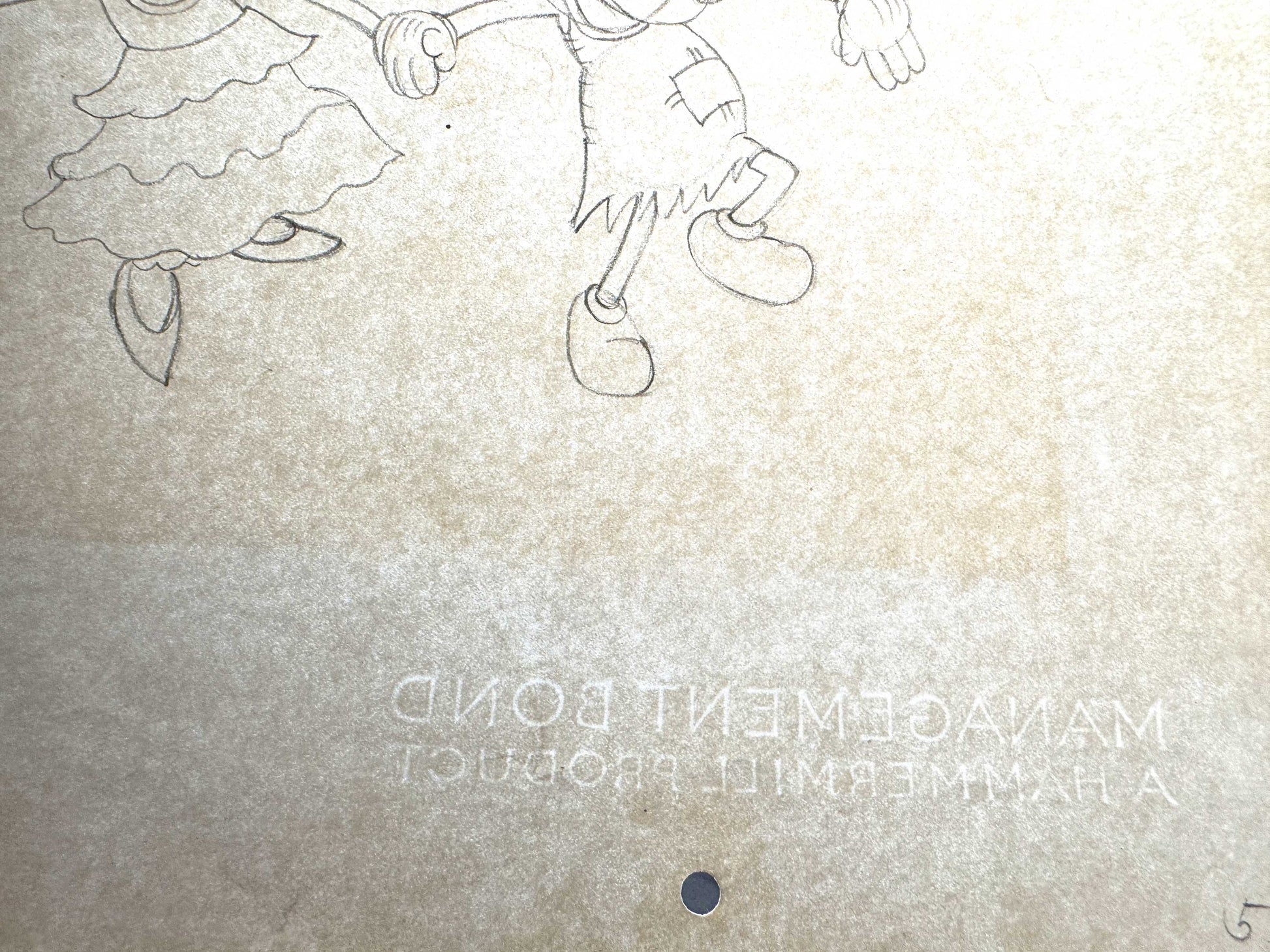 Mickey's Mellerdrammer : Mickey Mouse and Minnie Mouse Original Animation Production Drawing (Walt Disney, 1933). For sale on FLIP Gallery