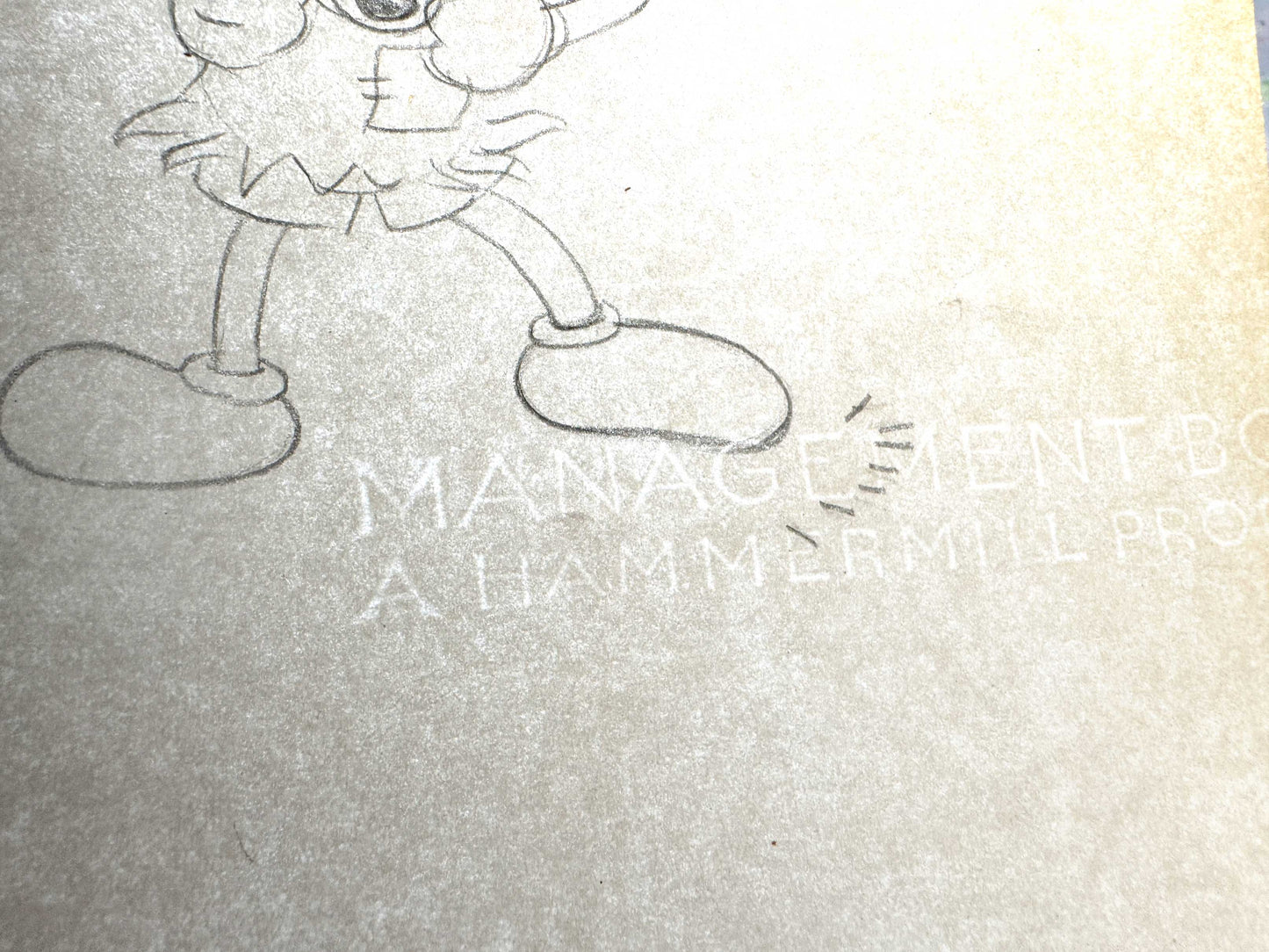 Mickey's Mellerdrammer - Mickey Mouse and Minnie Mouse Original Animation Drawing (Walt Disney, 1933). For sale on FLIP Gallery