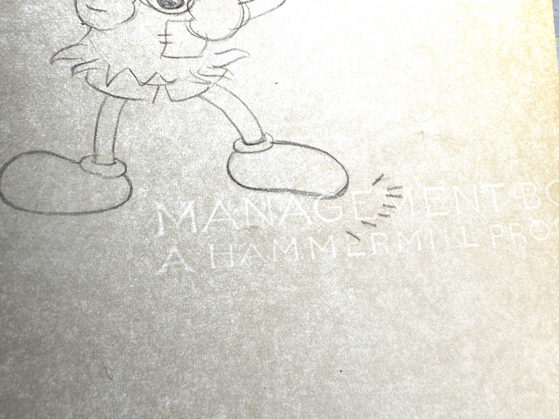 Mickey's Mellerdrammer - Mickey Mouse and Minnie Mouse Original Animation Drawing (Walt Disney, 1933). For sale on FLIP Gallery