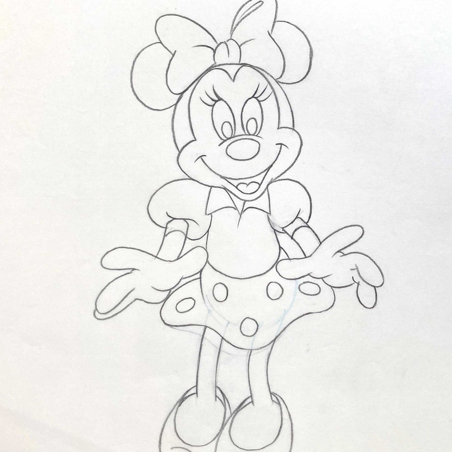 Minnie Mouse Original Production Used Animation Drawing for Television Commercial (Walt Disney, c. 1980s-1990s). For sale on FLIP Gallery