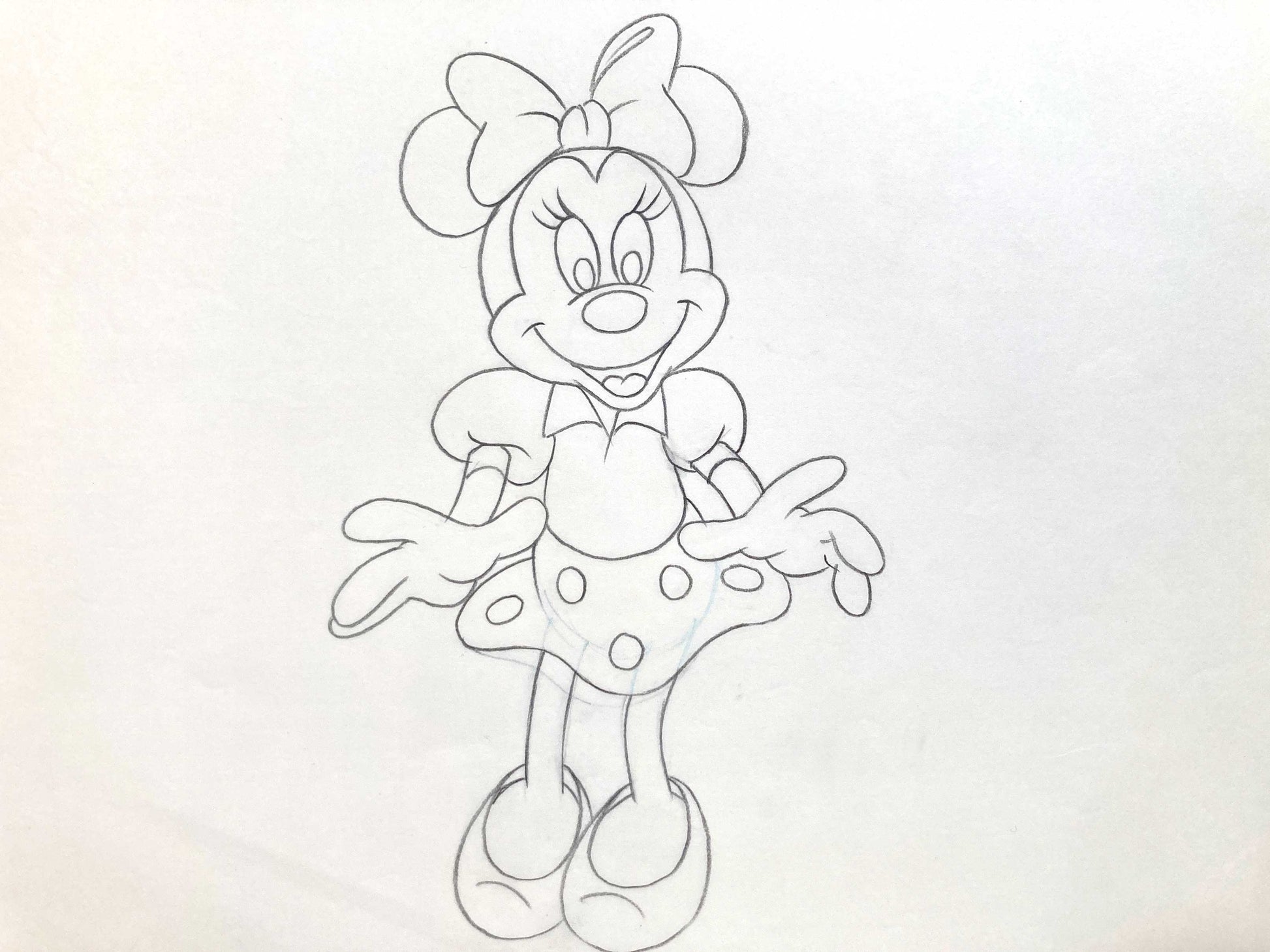 Minnie Mouse Original Production Used Animation Drawing for Television Commercial (Walt Disney, c. 1980s-1990s). For sale on FLIP Gallery