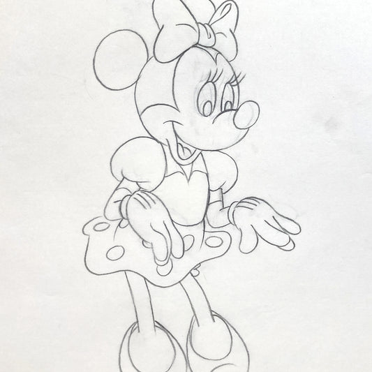 Minnie Mouse - Original Production Used Animation Drawing for Television Commercial (Walt Disney, c. 1980s-1990s). For sale on FLIP Gallery