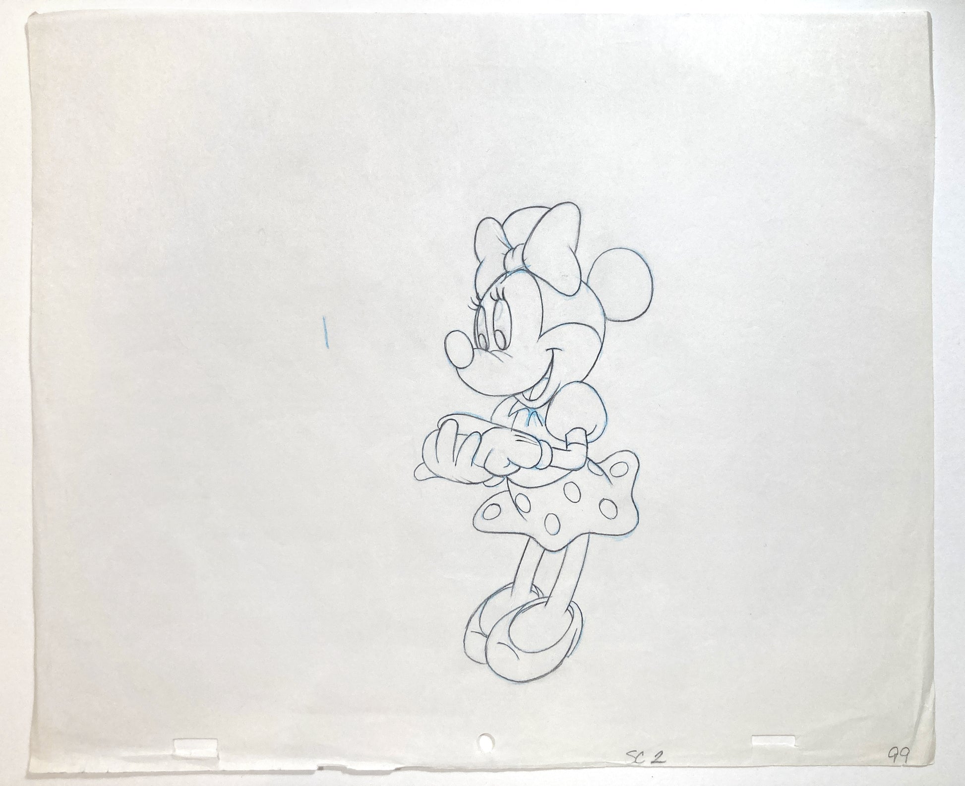 Minnie Mouse : Television Commercial Original Animation Drawing (Walt Disney, c. 1980s-1990s). For sale on FLIP Gallery