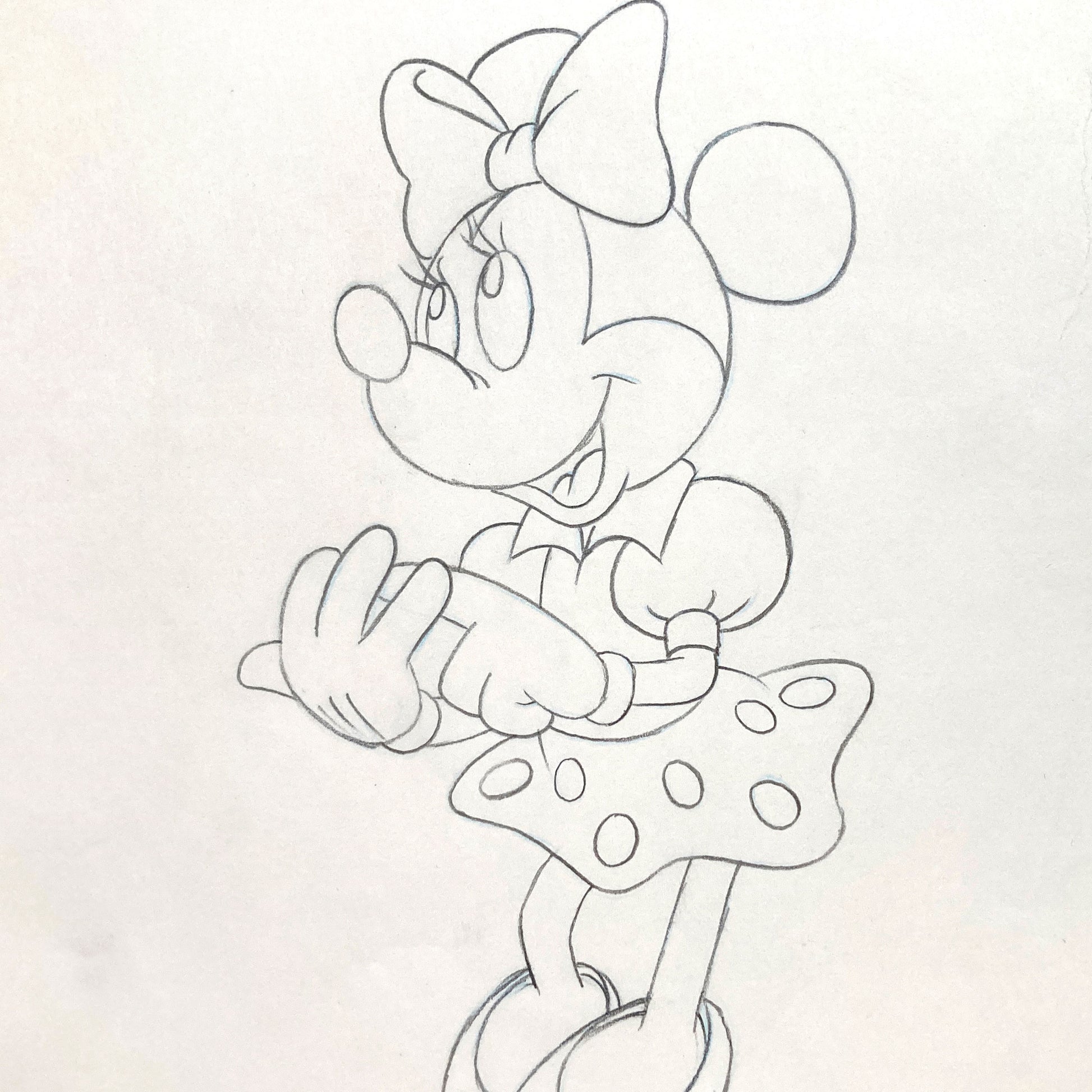 Minnie Mouse : Original Production Used Animation Drawing for Television Commercial (Walt Disney, c. 1980s-1990s). For sale on FLIP Gallery