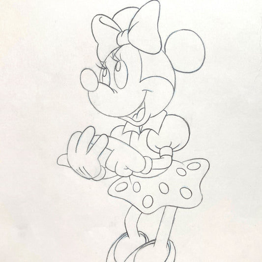 Minnie Mouse : Original Production Used Animation Drawing for Television Commercial (Walt Disney, c. 1980s-1990s). For sale on FLIP Gallery