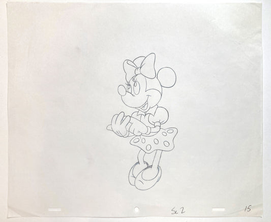 Minnie Mouse : Original Production Used Animation Drawing for Television Commercial (Walt Disney, c. 1980s-1990s). For sale on FLIP Gallery