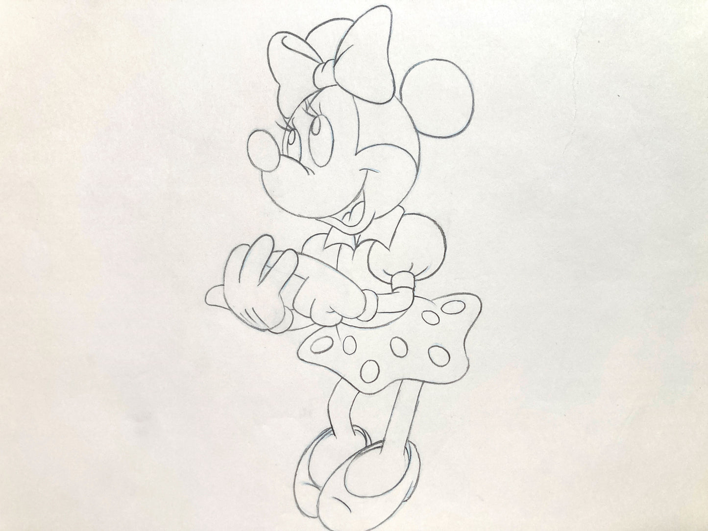 Minnie Mouse : Original Production Used Animation Drawing for Television Commercial (Walt Disney, c. 1980s-1990s). For sale on FLIP Gallery