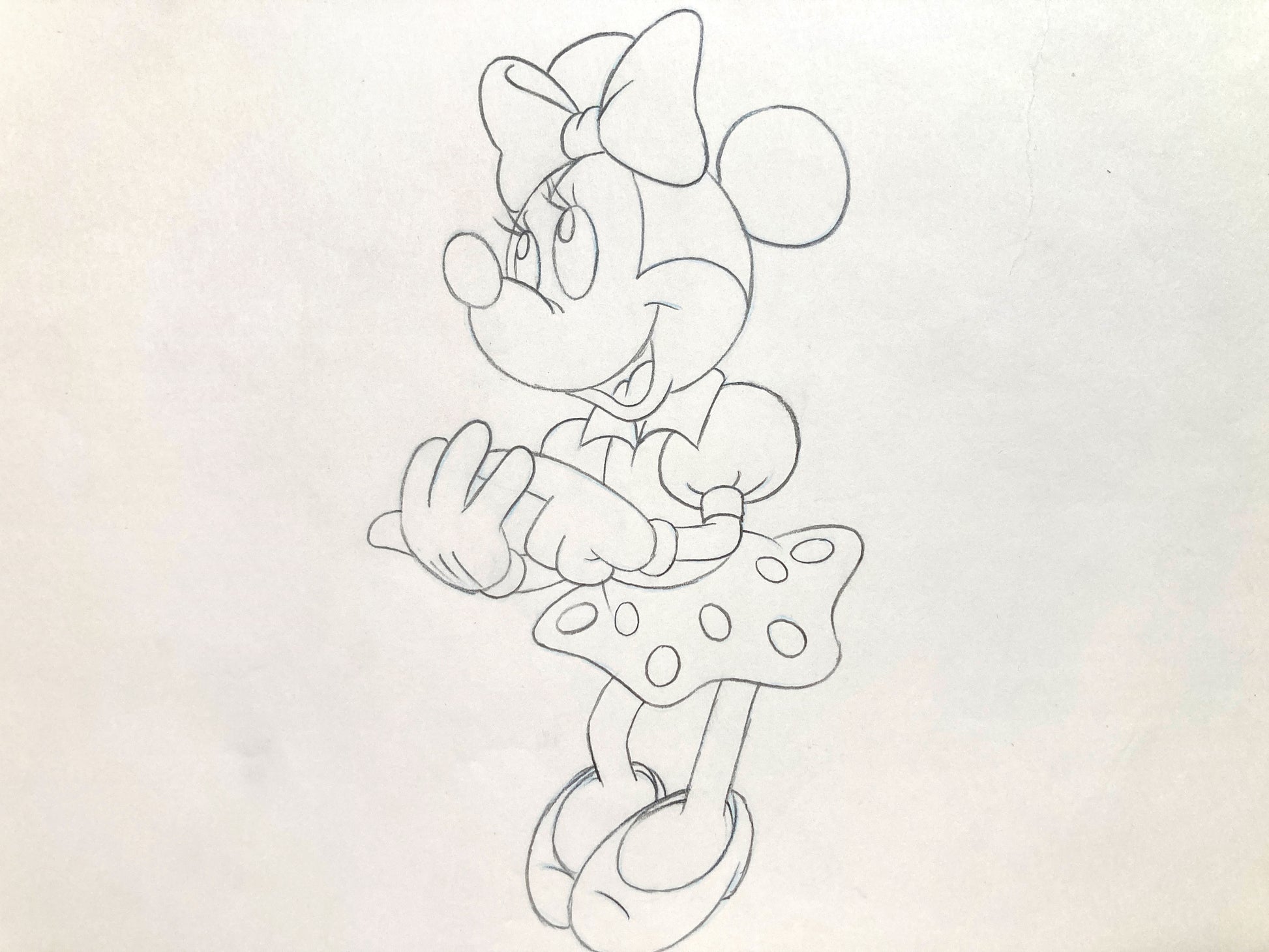 Minnie Mouse : Original Production Used Animation Drawing for Television Commercial (Walt Disney, c. 1980s-1990s). For sale on FLIP Gallery