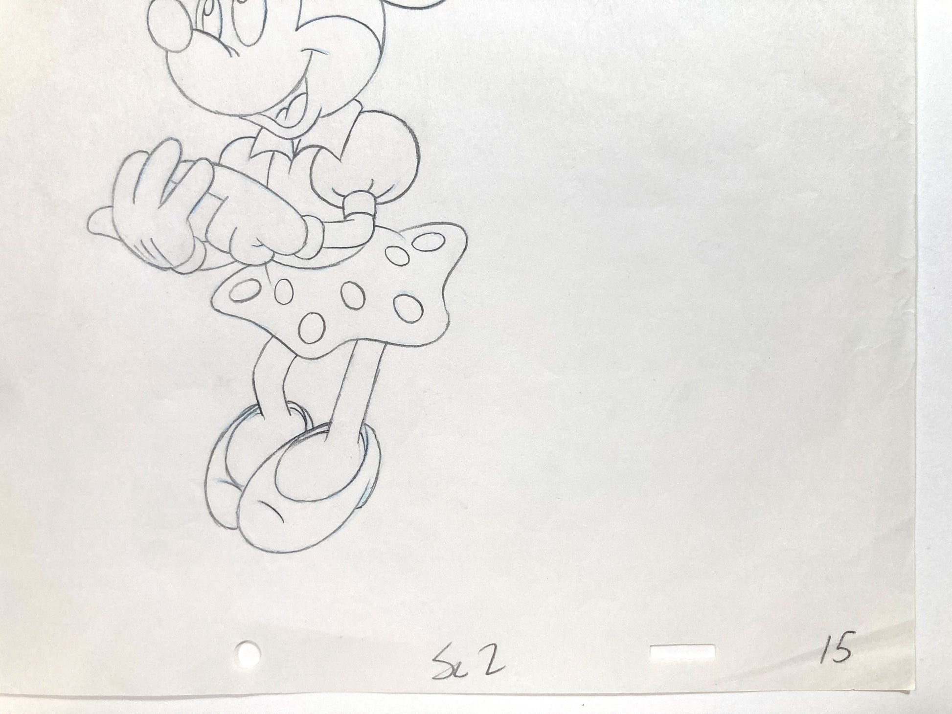Minnie Mouse : Original Production Used Animation Drawing for Television Commercial (Walt Disney, c. 1980s-1990s). For sale on FLIP Gallery