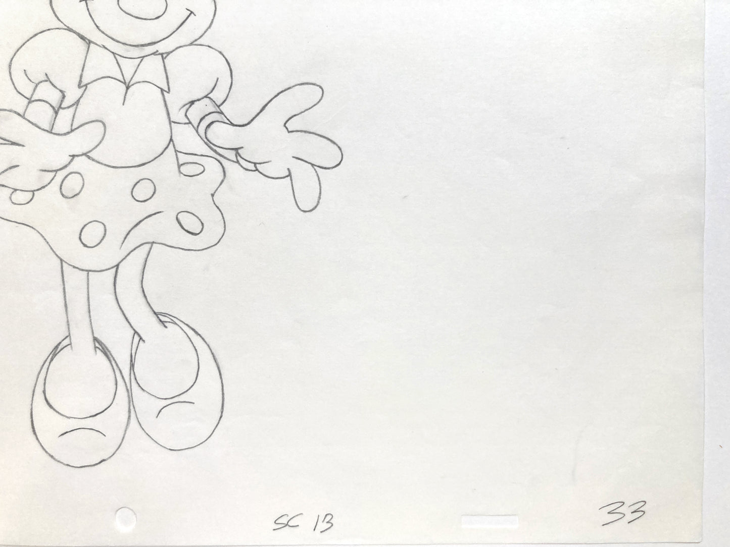 Minnie Mouse Original Production Used Animation Drawing for Television Commercial (Walt Disney, c. 1980s-1990s). For sale on FLIP Gallery