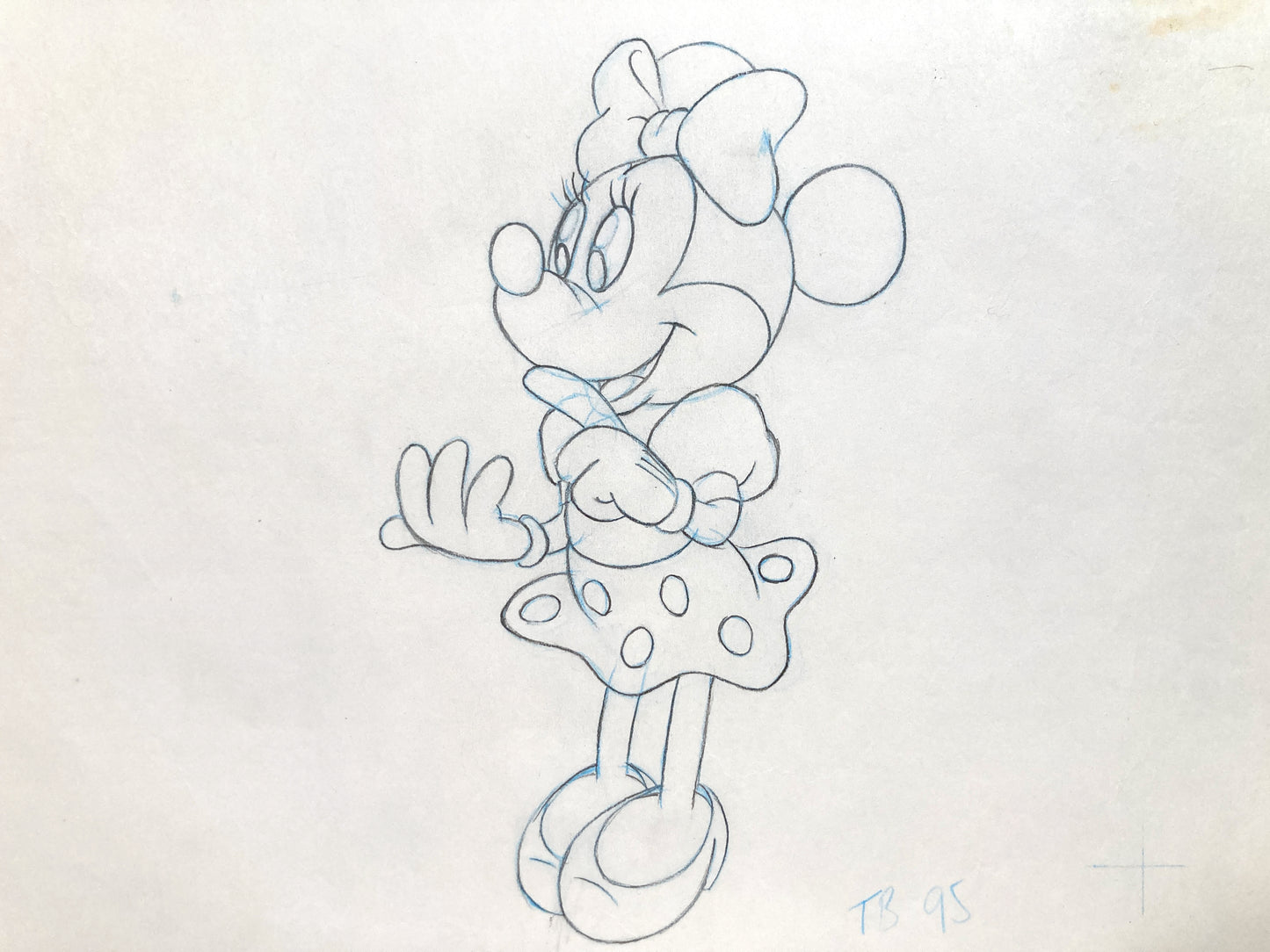 Minnie Mouse : Original Production Used Animation Drawing for Television Commercial (Walt Disney, c. 1980s-1990s). For sale on FLIP Gallery
