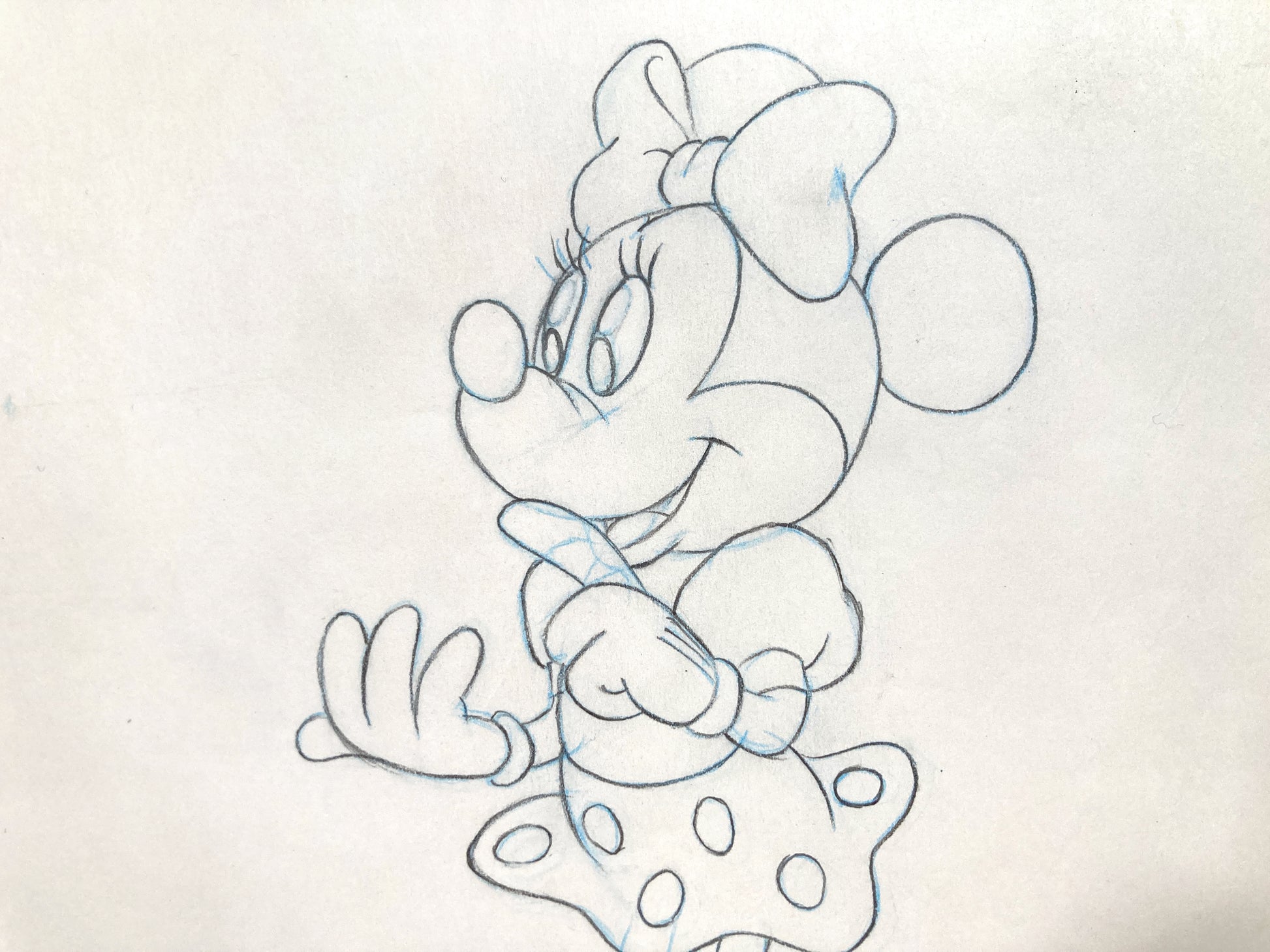 Minnie Mouse : Original Production Used Animation Drawing for Television Commercial (Walt Disney, c. 1980s-1990s). For sale on FLIP Gallery
