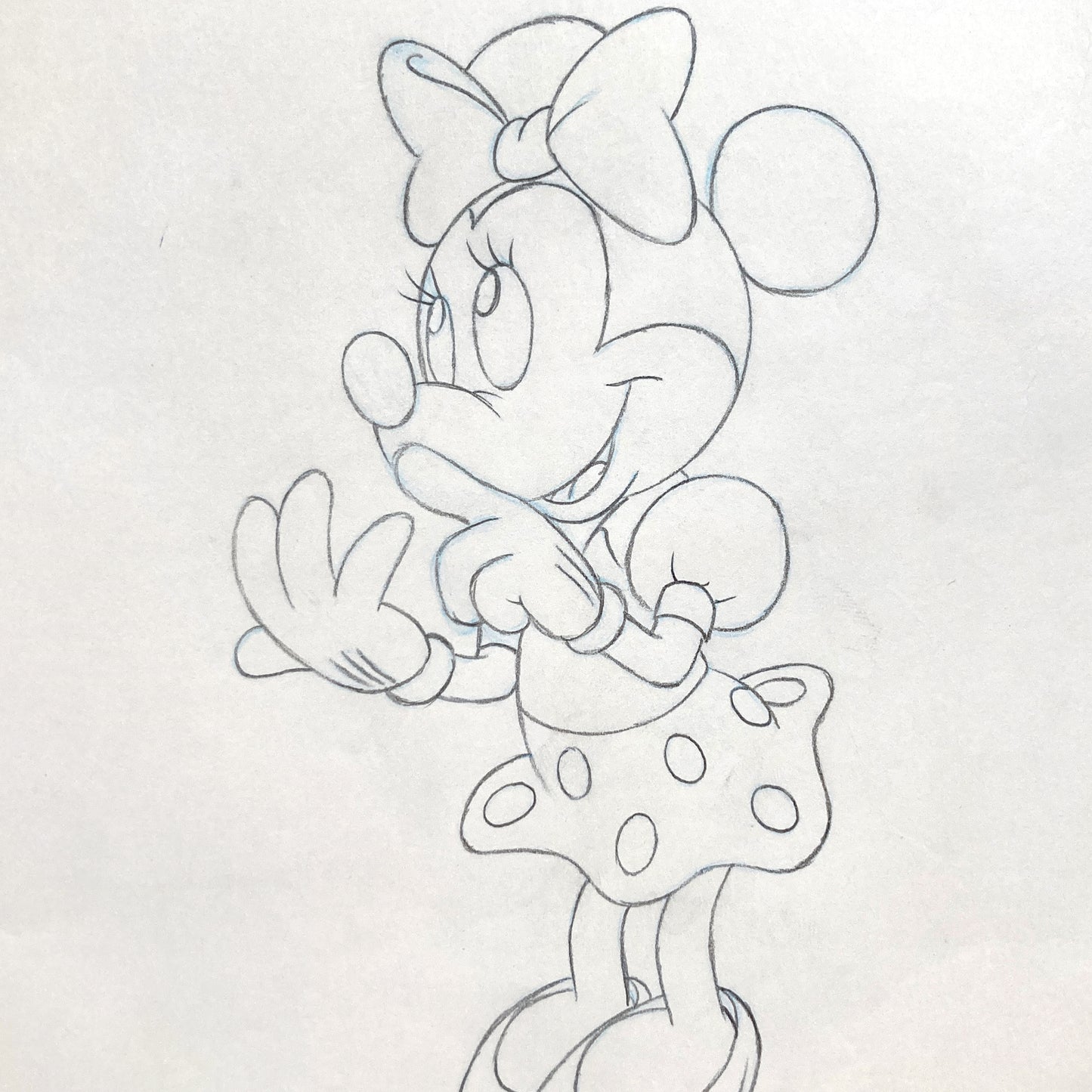 Minnie Mouse Original Production Used Animation Drawing for Television Commercial (Walt Disney, c. 1980s-1990s). For sale on FLIP Gallery