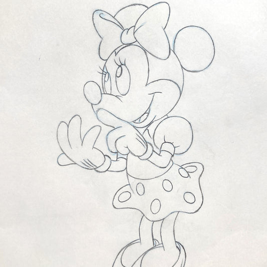 Minnie Mouse Original Production Used Animation Drawing for Television Commercial (Walt Disney, c. 1980s-1990s). For sale on FLIP Gallery