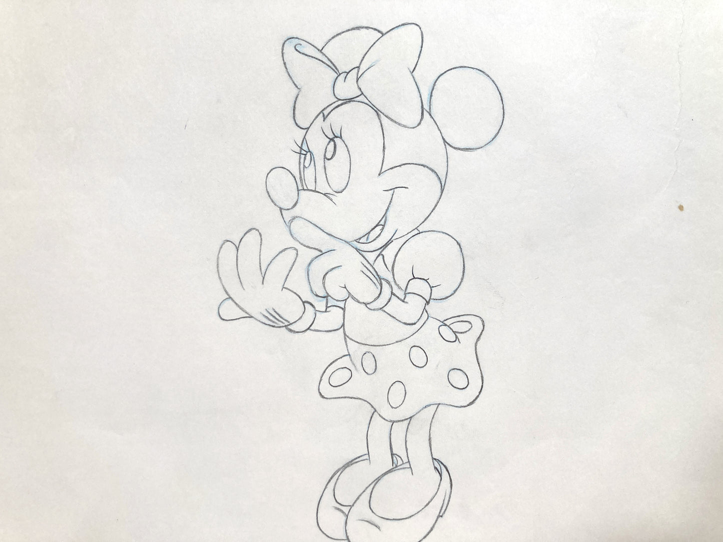 Minnie Mouse Original Production Used Animation Drawing for Television Commercial (Walt Disney, c. 1980s-1990s). For sale on FLIP Gallery