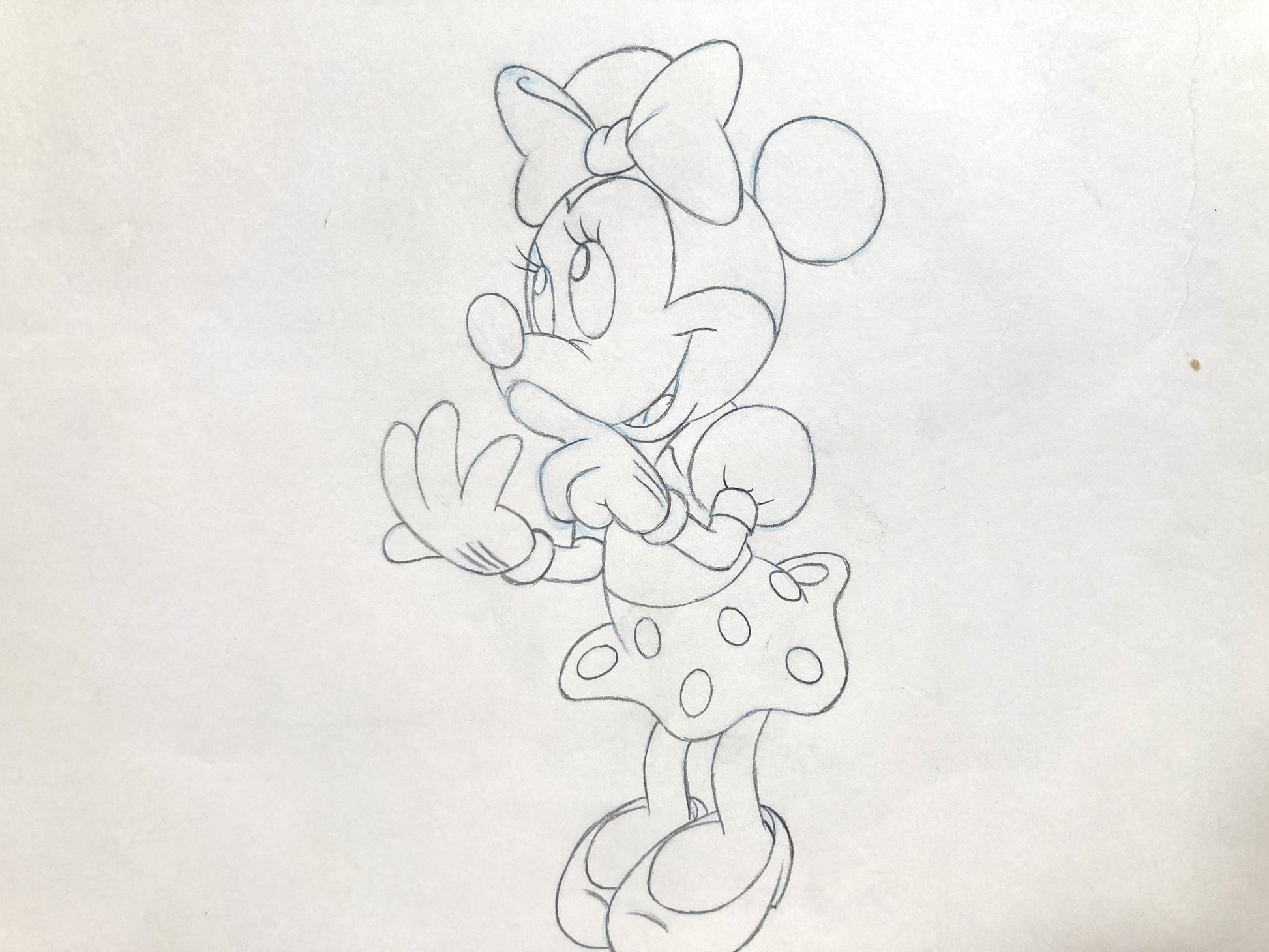Minnie Mouse Original Production Used Animation Drawing for Television Commercial (Walt Disney, c. 1980s-1990s). For sale on FLIP Gallery