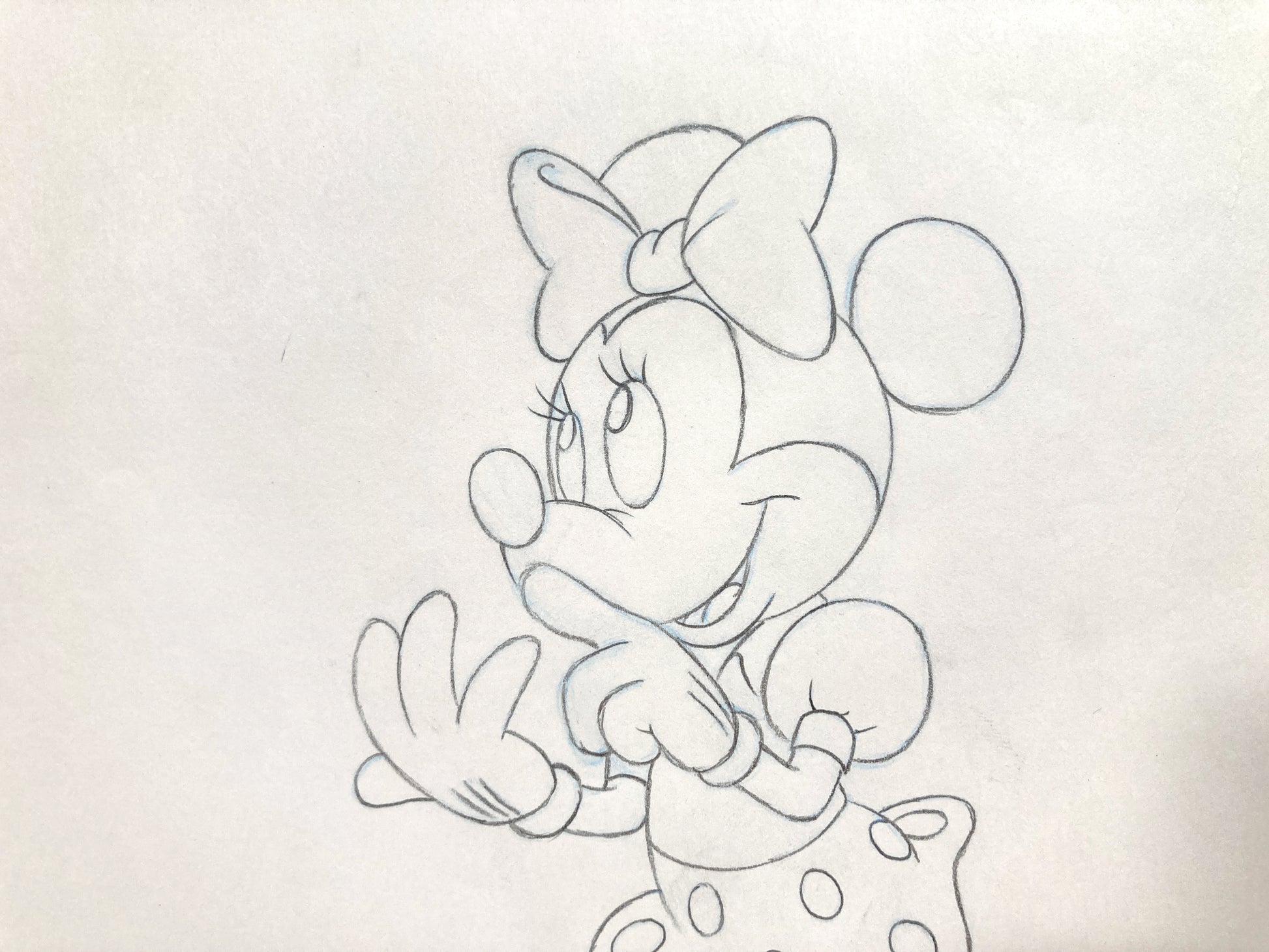 Minnie Mouse Original Production Used Animation Drawing for Television Commercial (Walt Disney, c. 1980s-1990s). For sale on FLIP Gallery