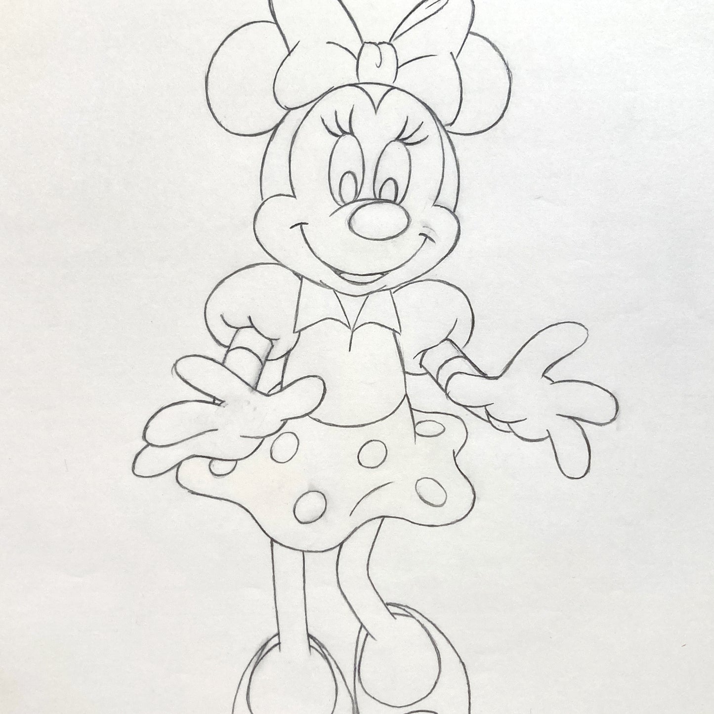 Minnie Mouse : Original Production Used Animation Drawing for Television Commercial (Walt Disney, c. 1980s-1990s). For sale on FLIP Gallery