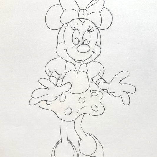 Minnie Mouse : Original Production Used Animation Drawing for Television Commercial (Walt Disney, c. 1980s-1990s). For sale on FLIP Gallery