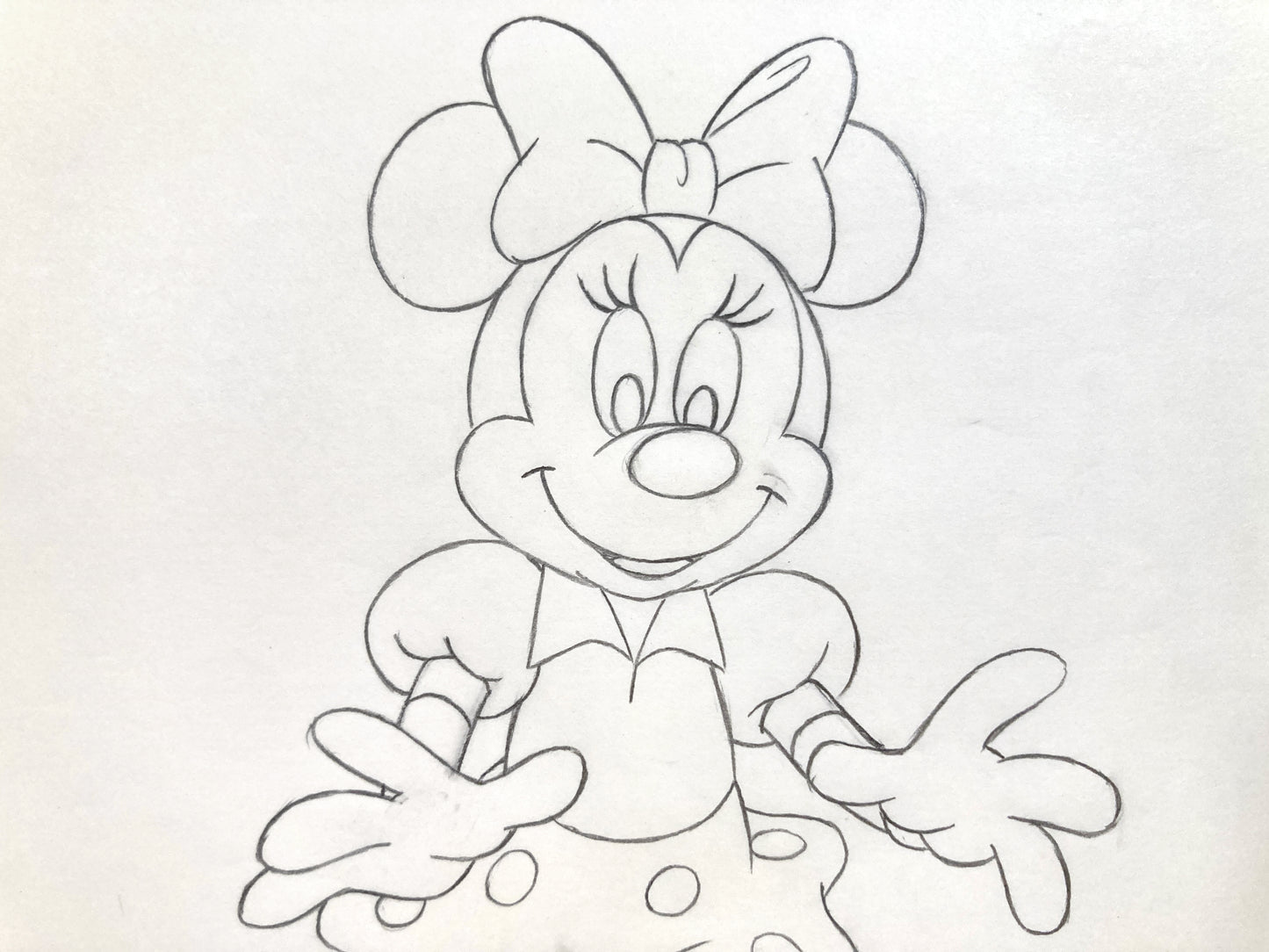 Minnie Mouse : Original Production Used Animation Drawing for Television Commercial (Walt Disney, c. 1980s-1990s). For sale on FLIP Gallery