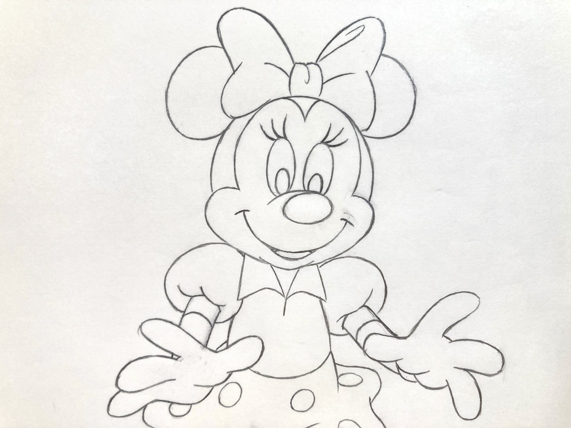 Minnie Mouse : Original Production Used Animation Drawing for Television Commercial (Walt Disney, c. 1980s-1990s). For sale on FLIP Gallery