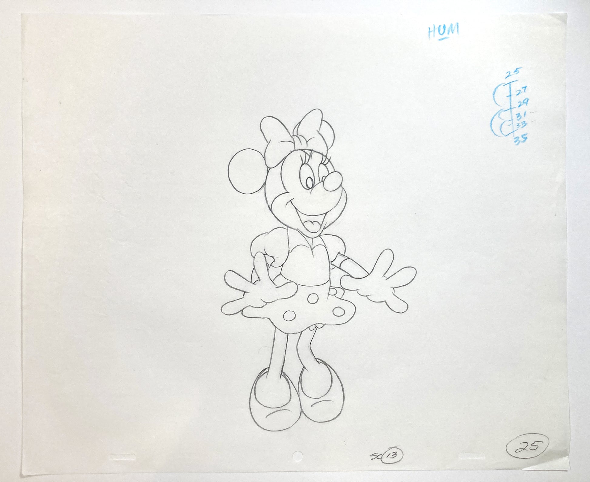 Minnie Mouse : Television Commercial Original Animation Drawing (Walt Disney, c. 1980s-1990s). For sale on FLIP Gallery