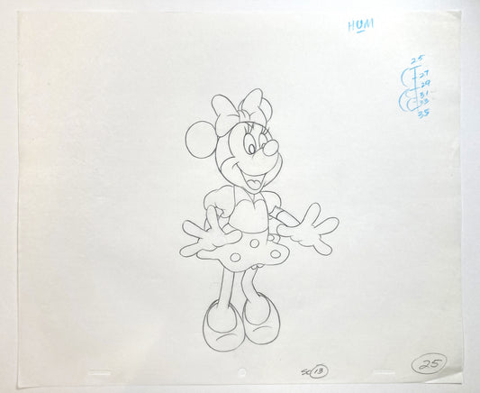 Minnie Mouse : Television Commercial Original Animation Drawing (Walt Disney, c. 1980s-1990s). For sale on FLIP Gallery