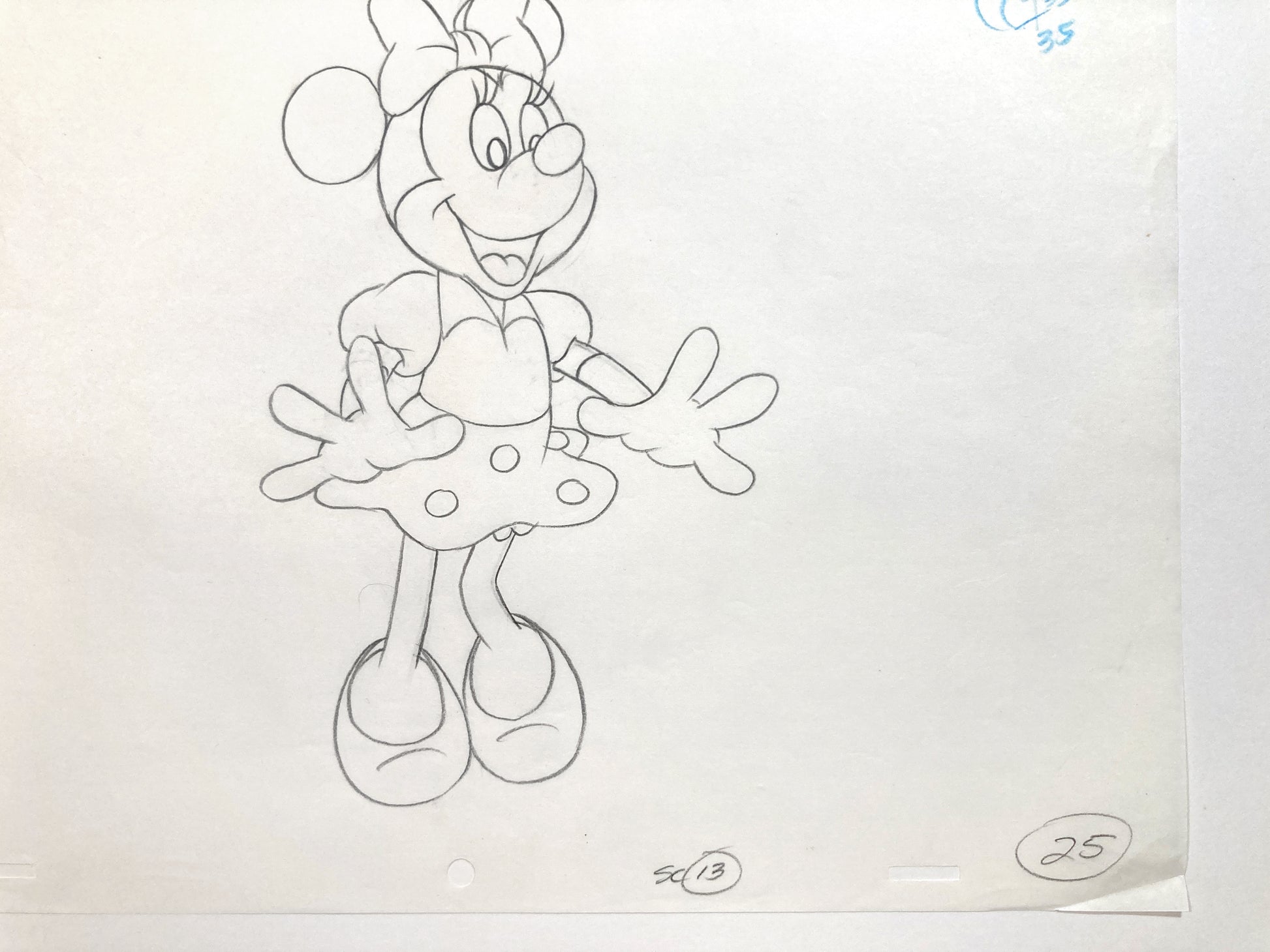 Minnie Mouse : Television Commercial Original Animation Drawing (Walt Disney, c. 1980s-1990s). For sale on FLIP Gallery