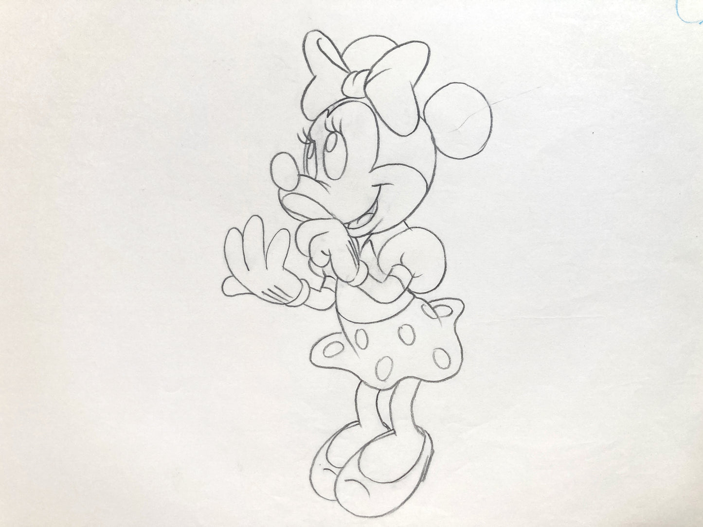 Minnie Mouse Original Production Used Animation Drawing for Television Commercial (Walt Disney, c. 1980s-1990s). For sale on FLIP Gallery