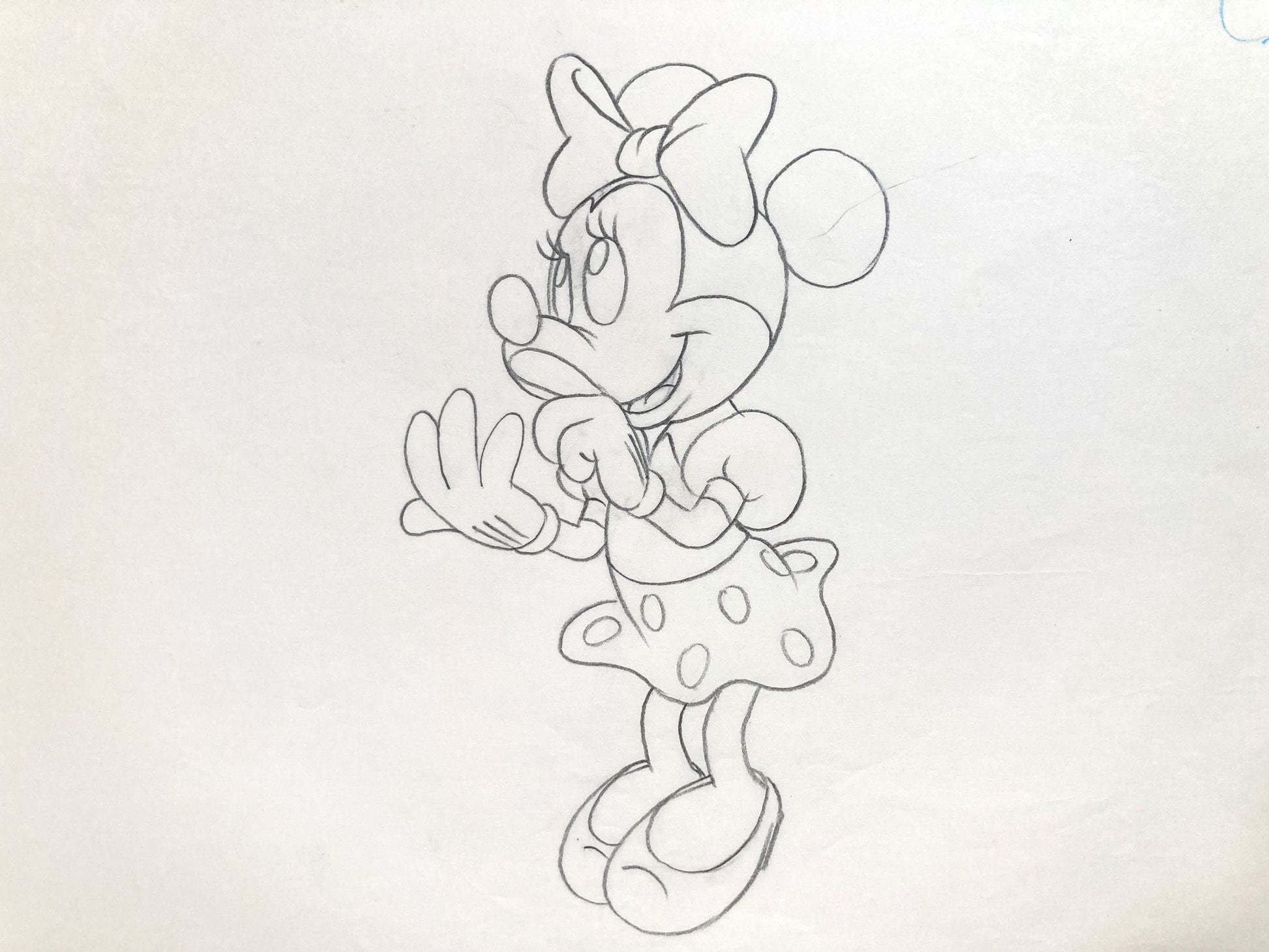 Minnie Mouse Original Production Used Animation Drawing for Television Commercial (Walt Disney, c. 1980s-1990s). For sale on FLIP Gallery