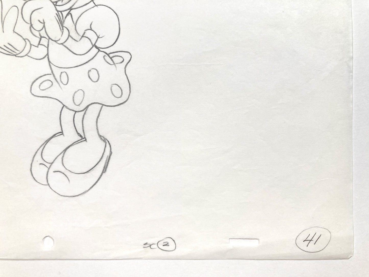 Minnie Mouse Original Production Used Animation Drawing for Television Commercial (Walt Disney, c. 1980s-1990s). For sale on FLIP Gallery