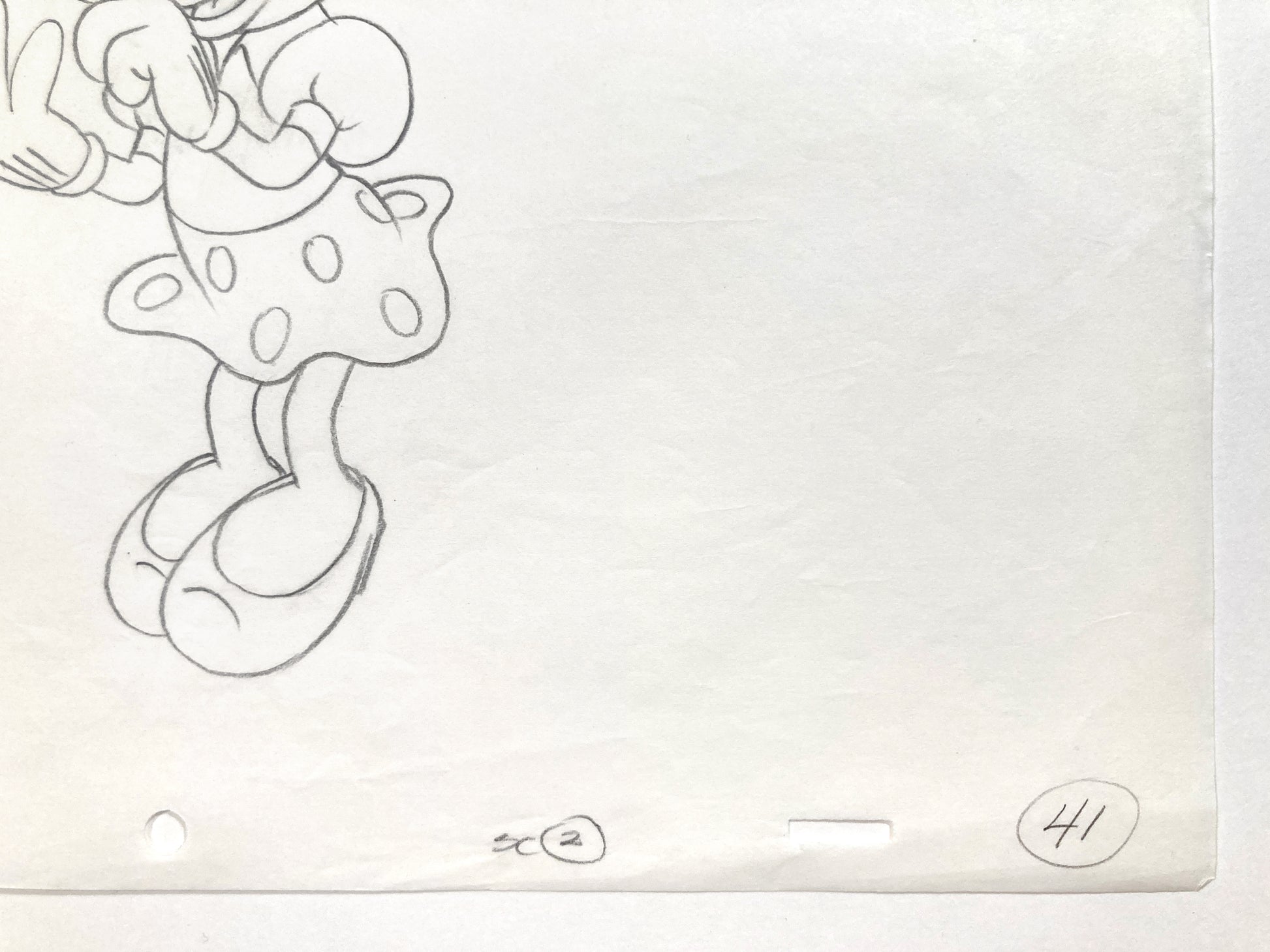 Minnie Mouse Original Production Used Animation Drawing for Television Commercial (Walt Disney, c. 1980s-1990s). For sale on FLIP Gallery