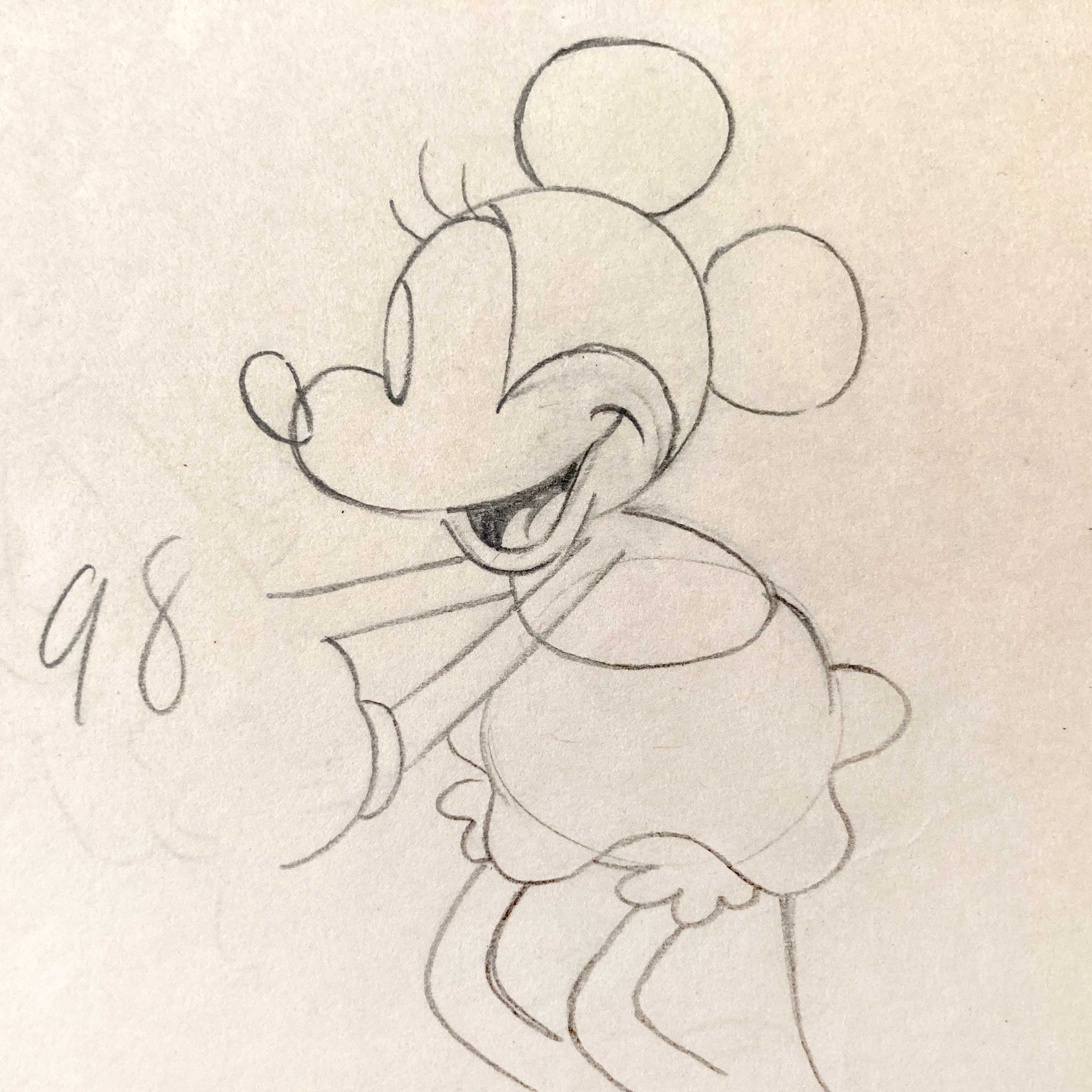 Original Animation Production Art of Minnie Mouse from Walt Disney Studios