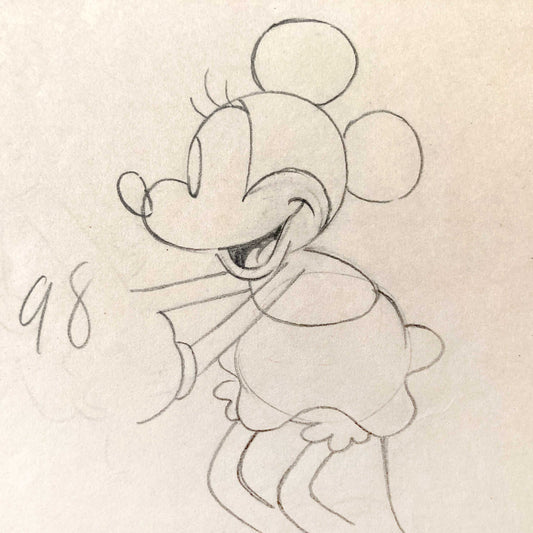 Original Animation Production Art of Minnie Mouse from Walt Disney Studios