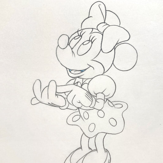 Minnie Mouse : Original Production Used Animation Drawing for Television Commercial (Walt Disney, c. 1980s-1990s). For sale on FLIP Gallery