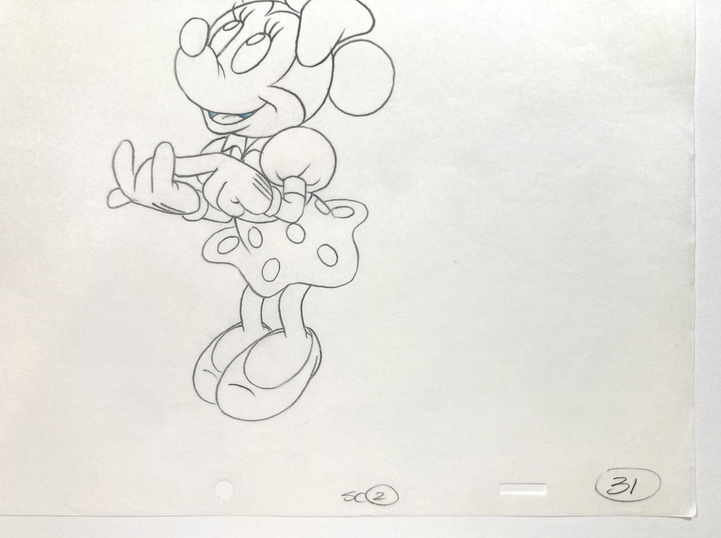 Minnie Mouse : Original Production Used Animation Drawing for Television Commercial (Walt Disney, c. 1980s-1990s). For sale on FLIP Gallery