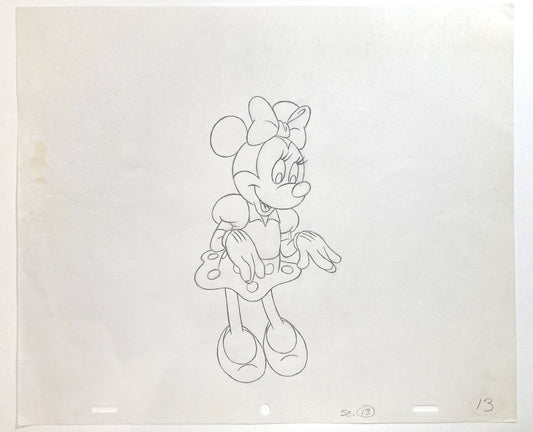 Minnie Mouse : Television Commercial Original Animation Drawing (Walt Disney, c. 1980s-1990s). For sale on FLIP Gallery
