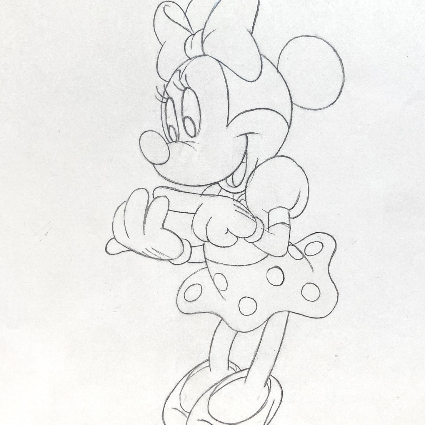 Minnie Mouse : Original Production Used Animation Drawing for Television Commercial (Walt Disney, c. 1980s-1990s). For sale on FLIP Gallery