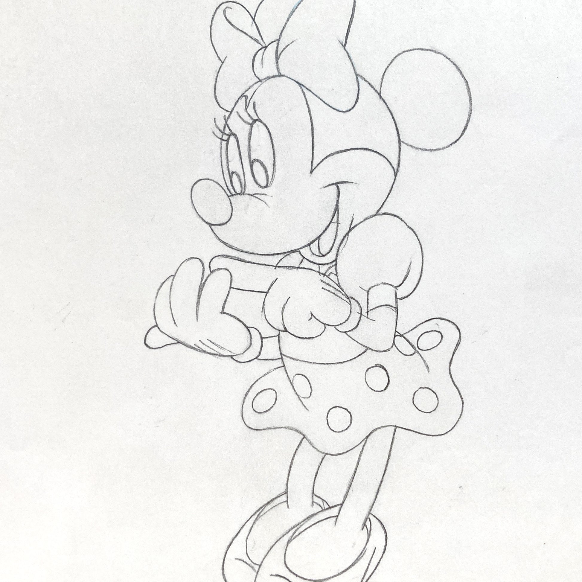 Minnie Mouse : Original Production Used Animation Drawing for Television Commercial (Walt Disney, c. 1980s-1990s). For sale on FLIP Gallery