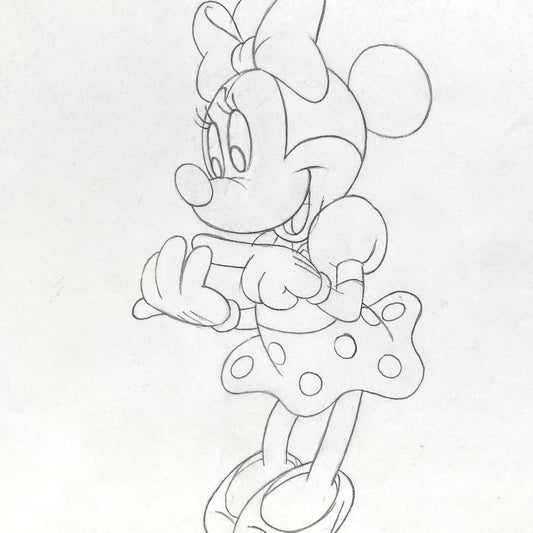 Minnie Mouse : Original Production Used Animation Drawing for Television Commercial (Walt Disney, c. 1980s-1990s). For sale on FLIP Gallery