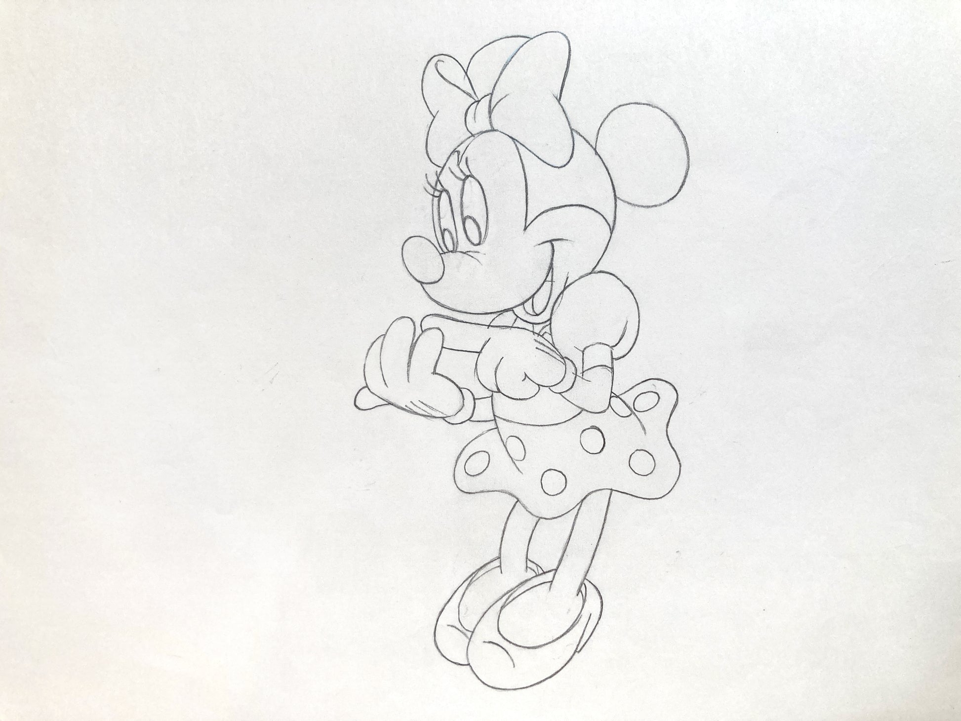 Minnie Mouse : Original Production Used Animation Drawing for Television Commercial (Walt Disney, c. 1980s-1990s). For sale on FLIP Gallery