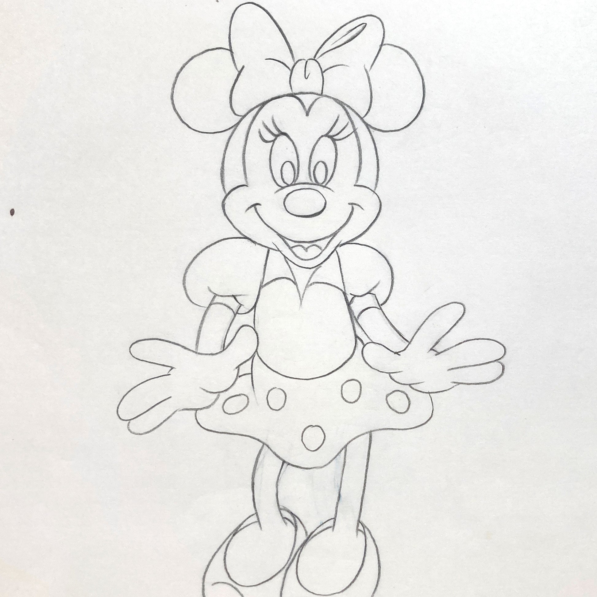 Minnie Mouse : Original Production Used Animation Drawing for Television Commercial (Walt Disney, c. 1980s-1990s). For sale on FLIP Gallery