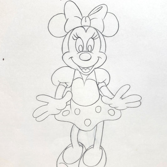 Minnie Mouse : Original Production Used Animation Drawing for Television Commercial (Walt Disney, c. 1980s-1990s). For sale on FLIP Gallery