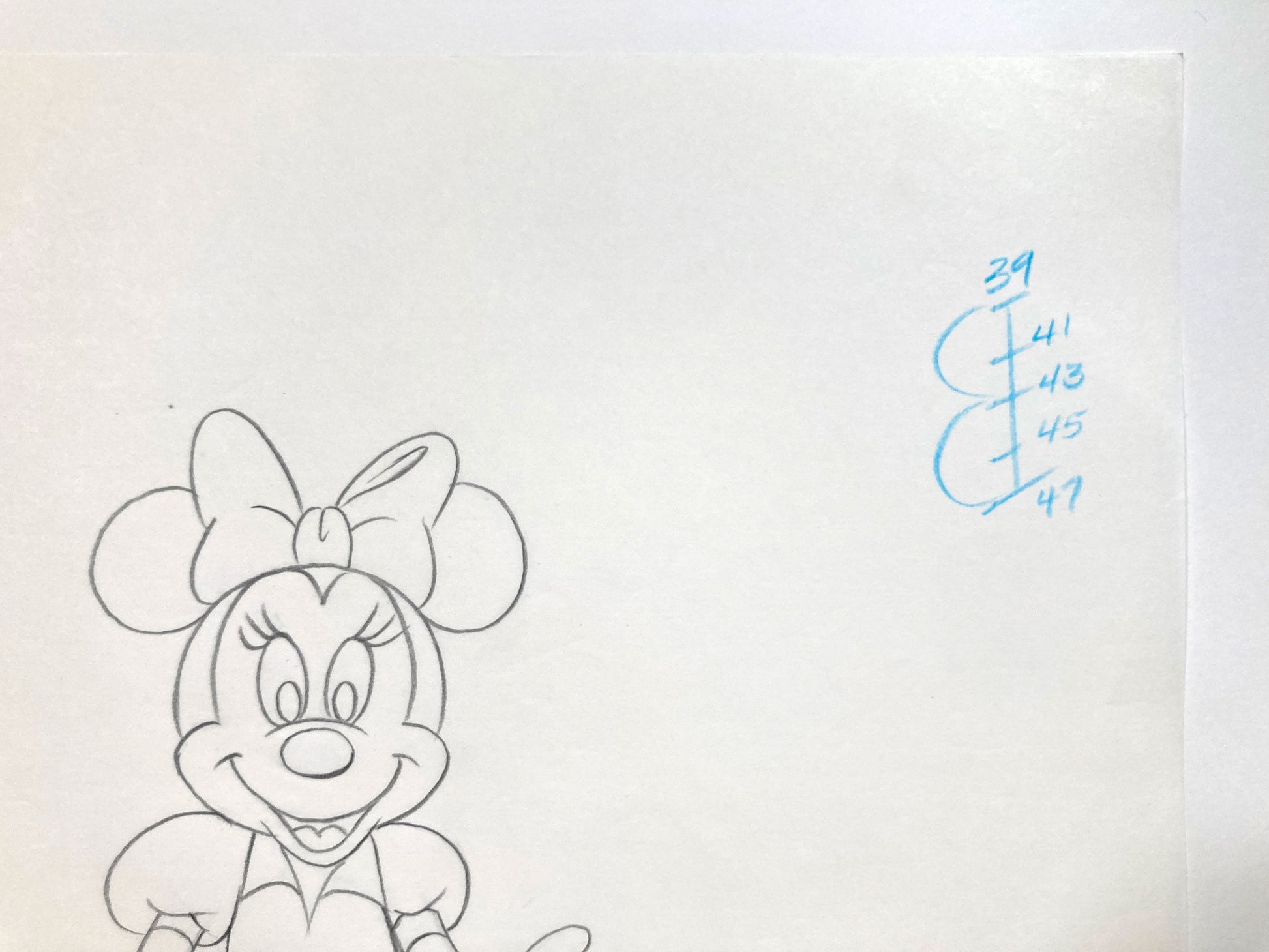 Minnie Mouse : Original Production Used Animation Drawing for Television Commercial (Walt Disney, c. 1980s-1990s). For sale on FLIP Gallery