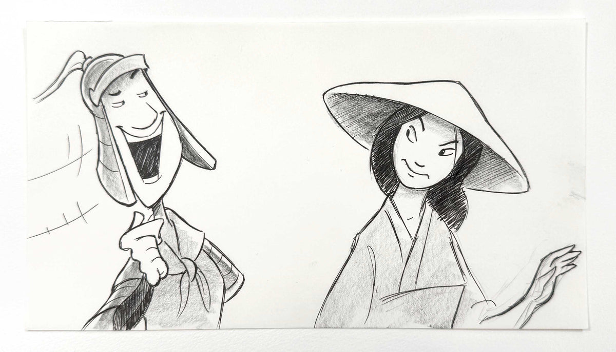 Mulan Original Production Storyboard Animation Art (Walt Disney, 1998). For sale on FLIP Gallery